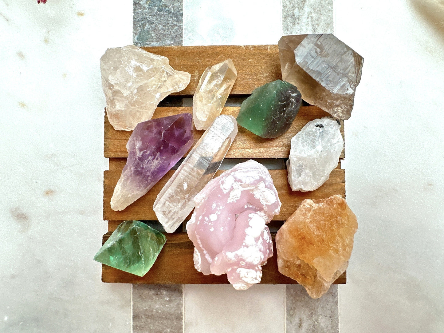 1/2 Pound Assorted Raw Crystals Set