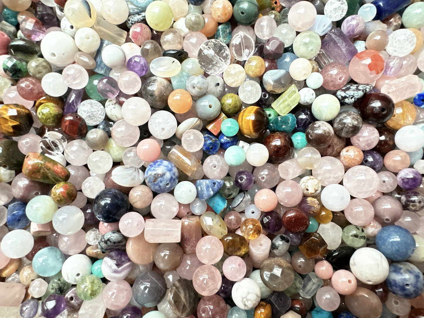 4~12mm Loose Assorted Semi-Precious Stone Beads | 1 Tablespoon Scoop