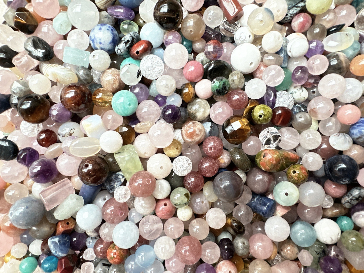 4~12mm Loose Assorted Semi-Precious Stone Beads | 1 Tablespoon Scoop