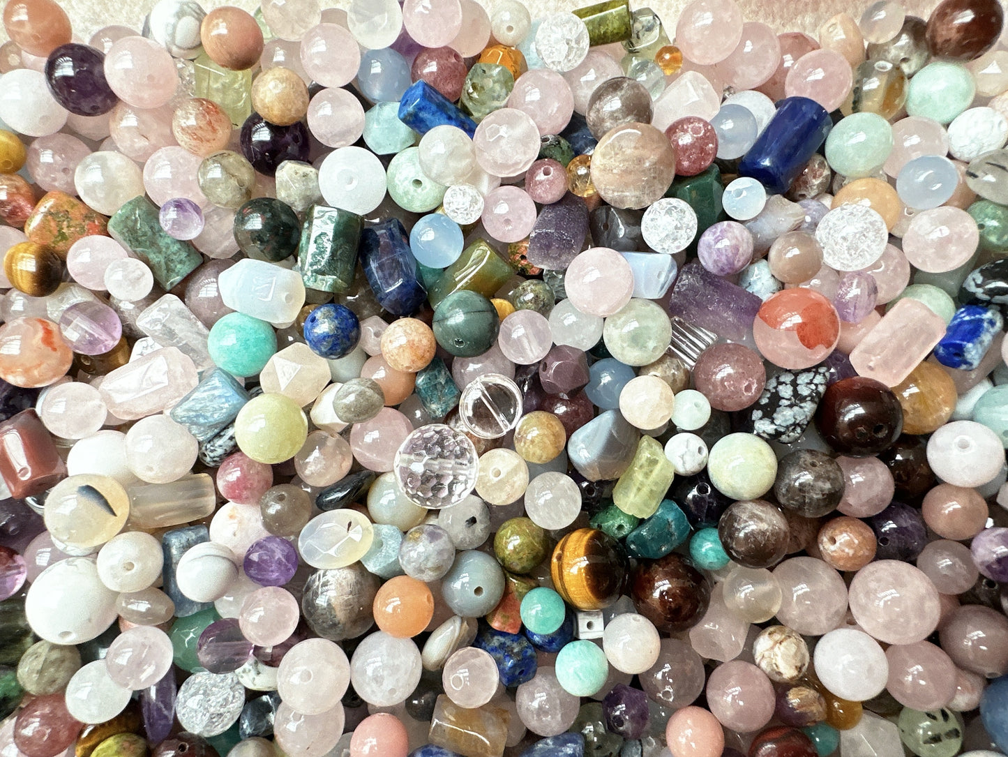 4~12mm Loose Assorted Semi-Precious Stone Beads | 1 Tablespoon Scoop