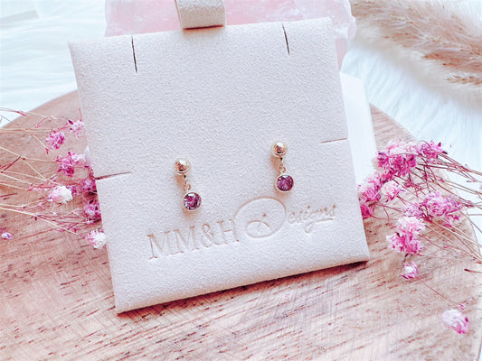 Elegant Stud Earrings with Cubic Zirconia