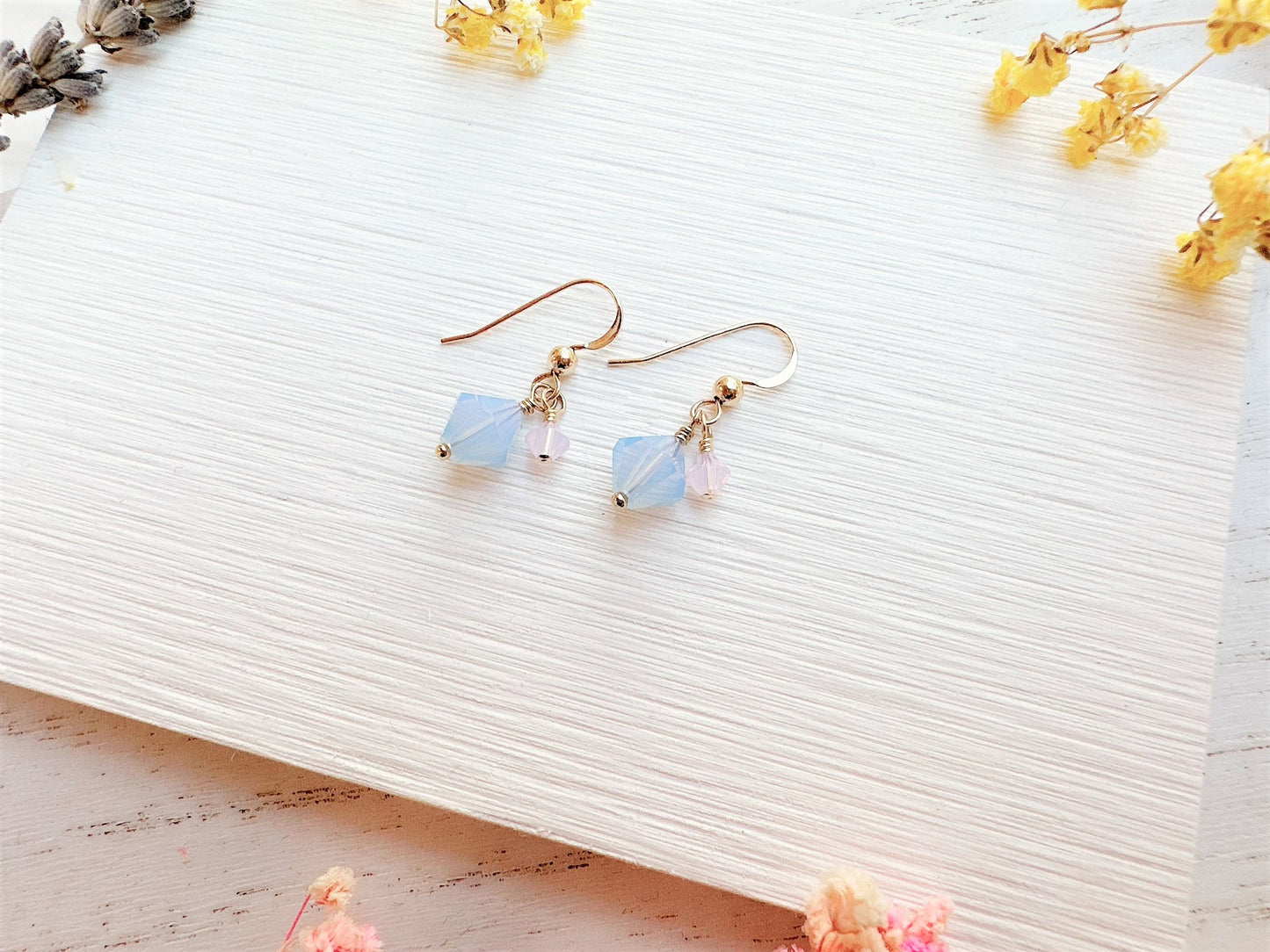 Cute Bicone Crystal Earrings