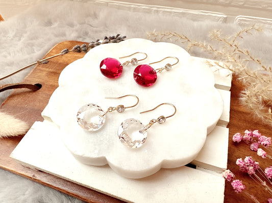 Classic Cut Crystal Earrings