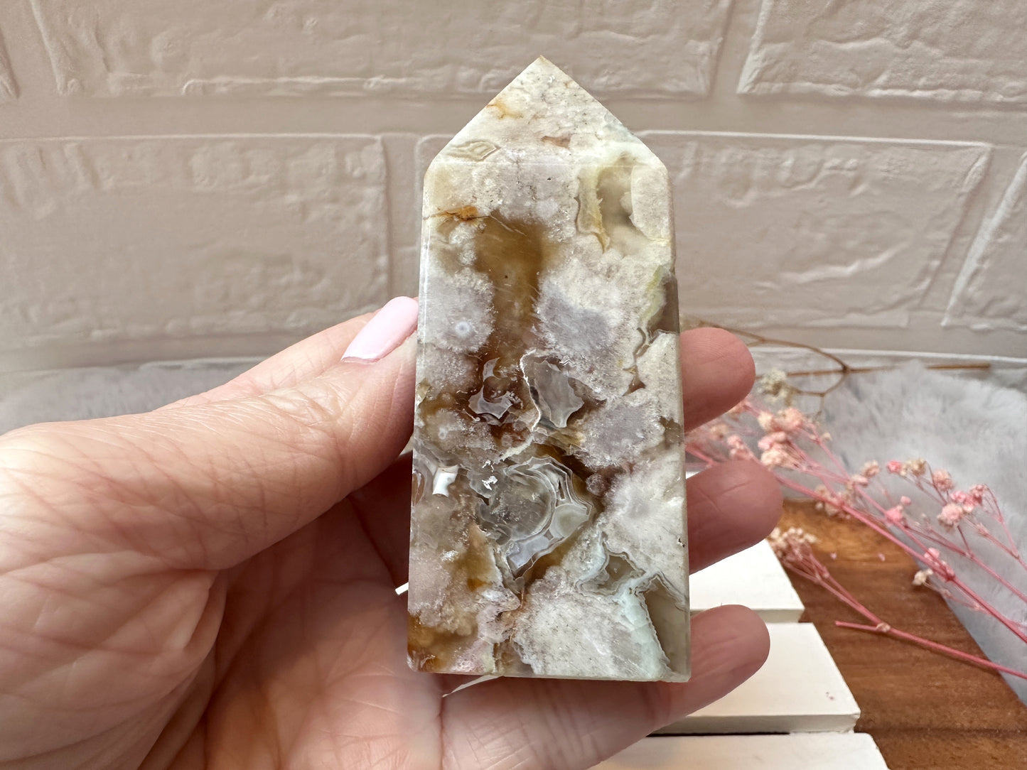 Flower Agate Tower Obelisk