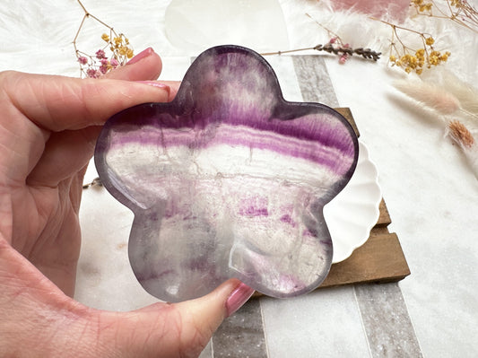 Small Fluorite Flower Bowl