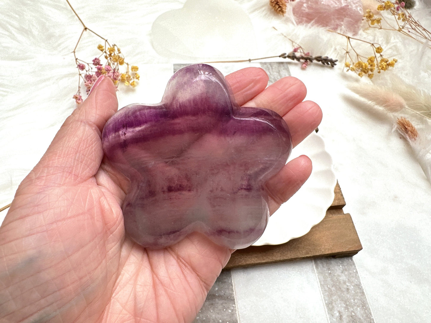 Small Fluorite Flower Bowl