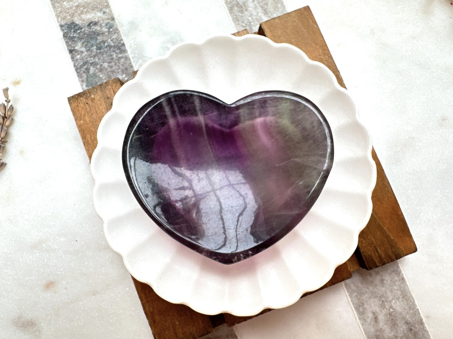 Small Fluorite Heart Bowl