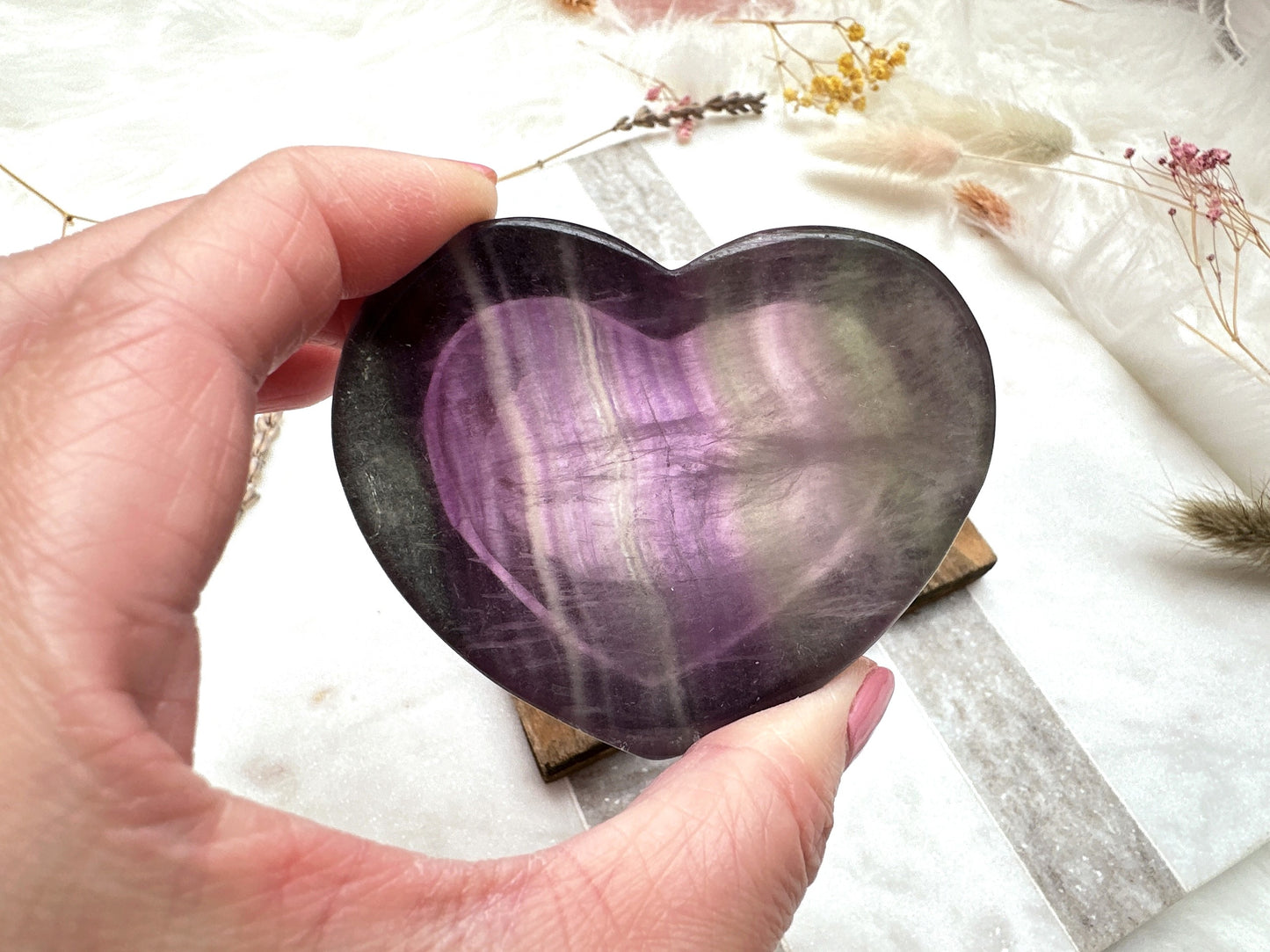 Small Fluorite Heart Bowl