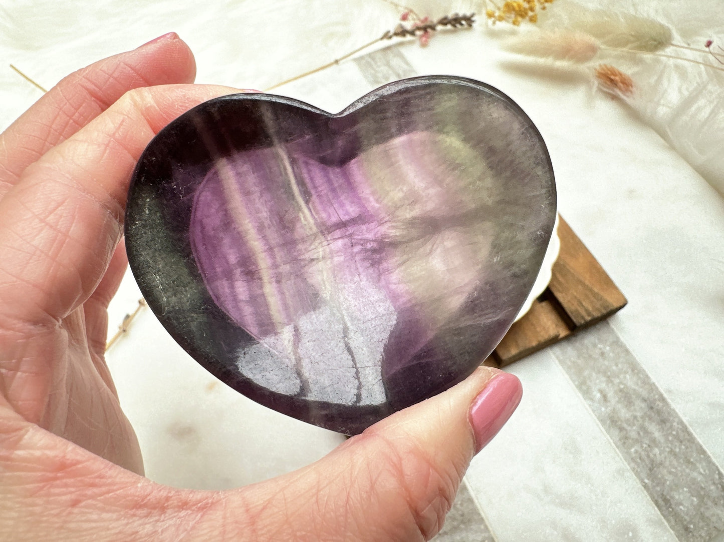 Small Fluorite Heart Bowl