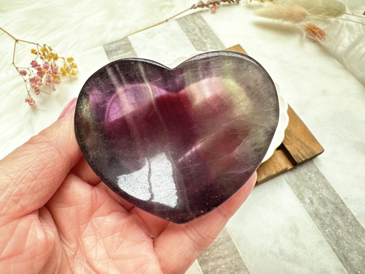 Small Fluorite Heart Bowl