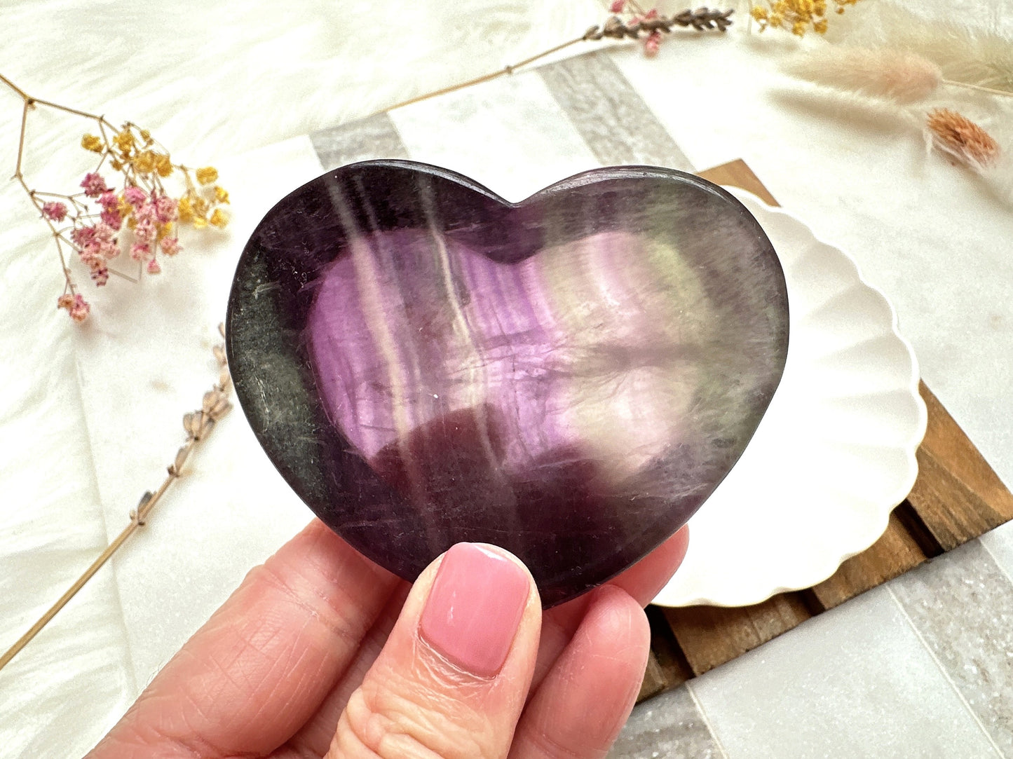 Small Fluorite Heart Bowl