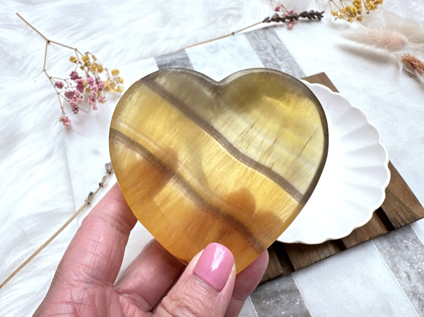 Small Fluorite Heart Bowl