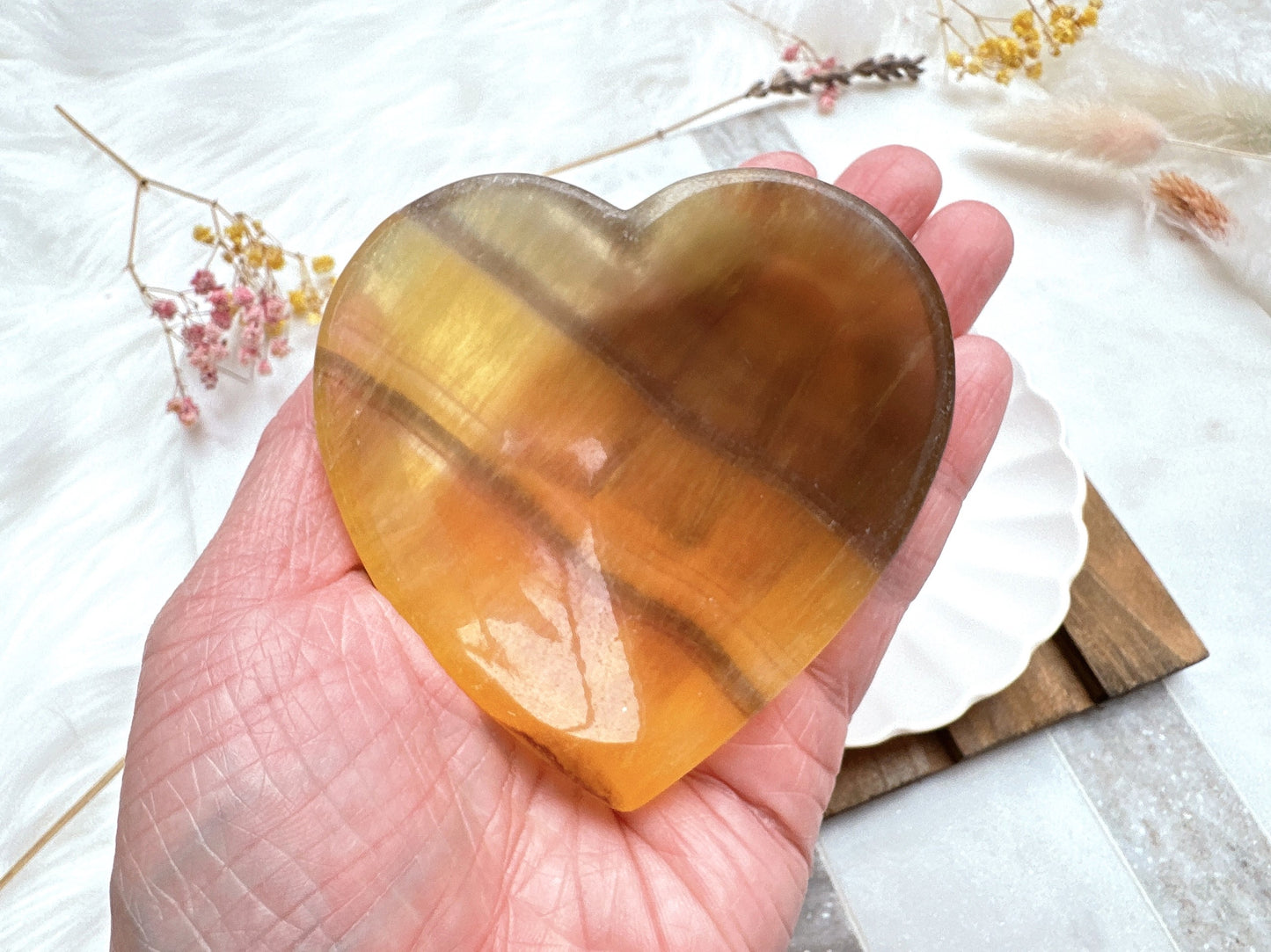 Small Fluorite Heart Bowl