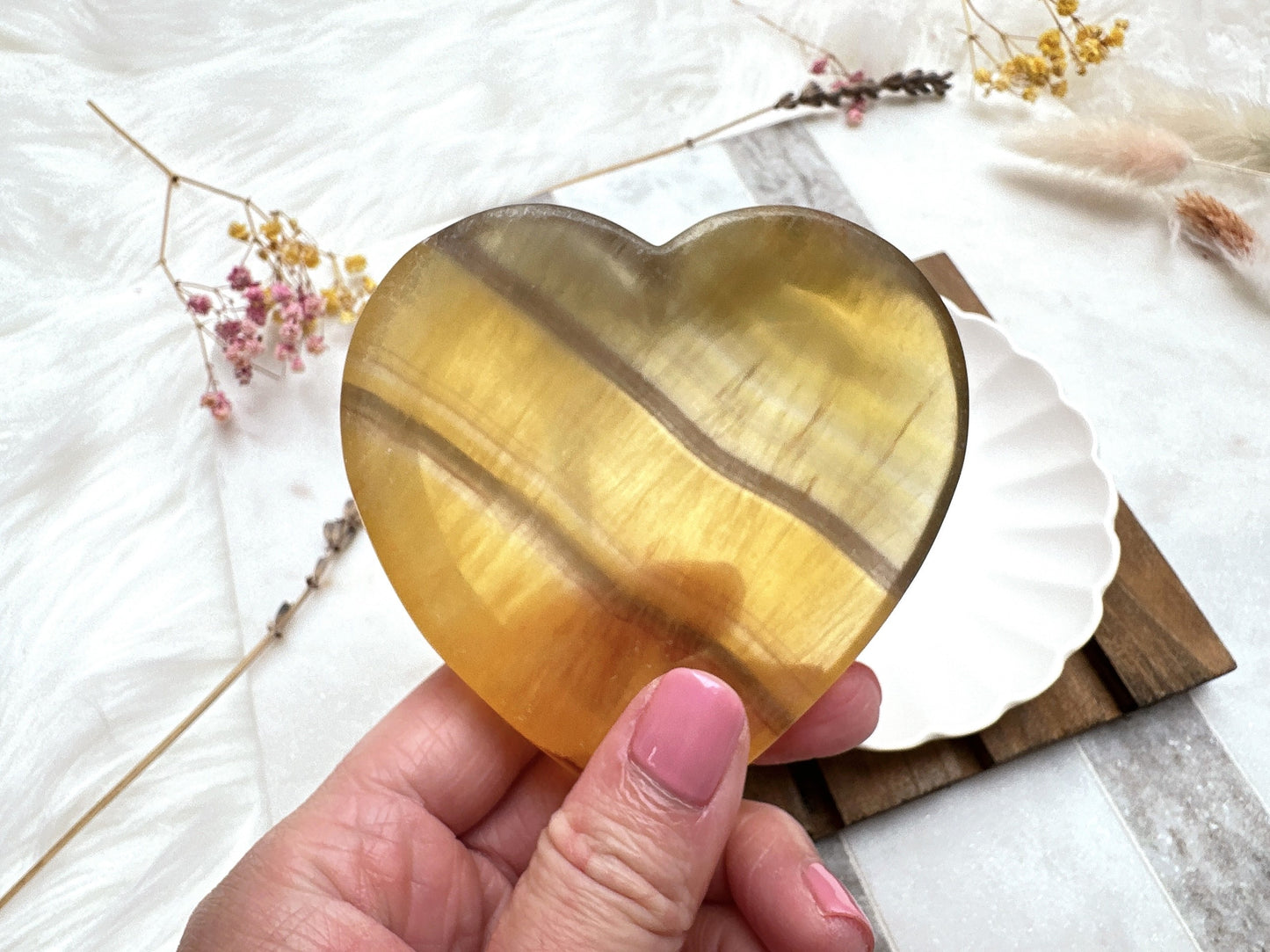 Small Fluorite Heart Bowl