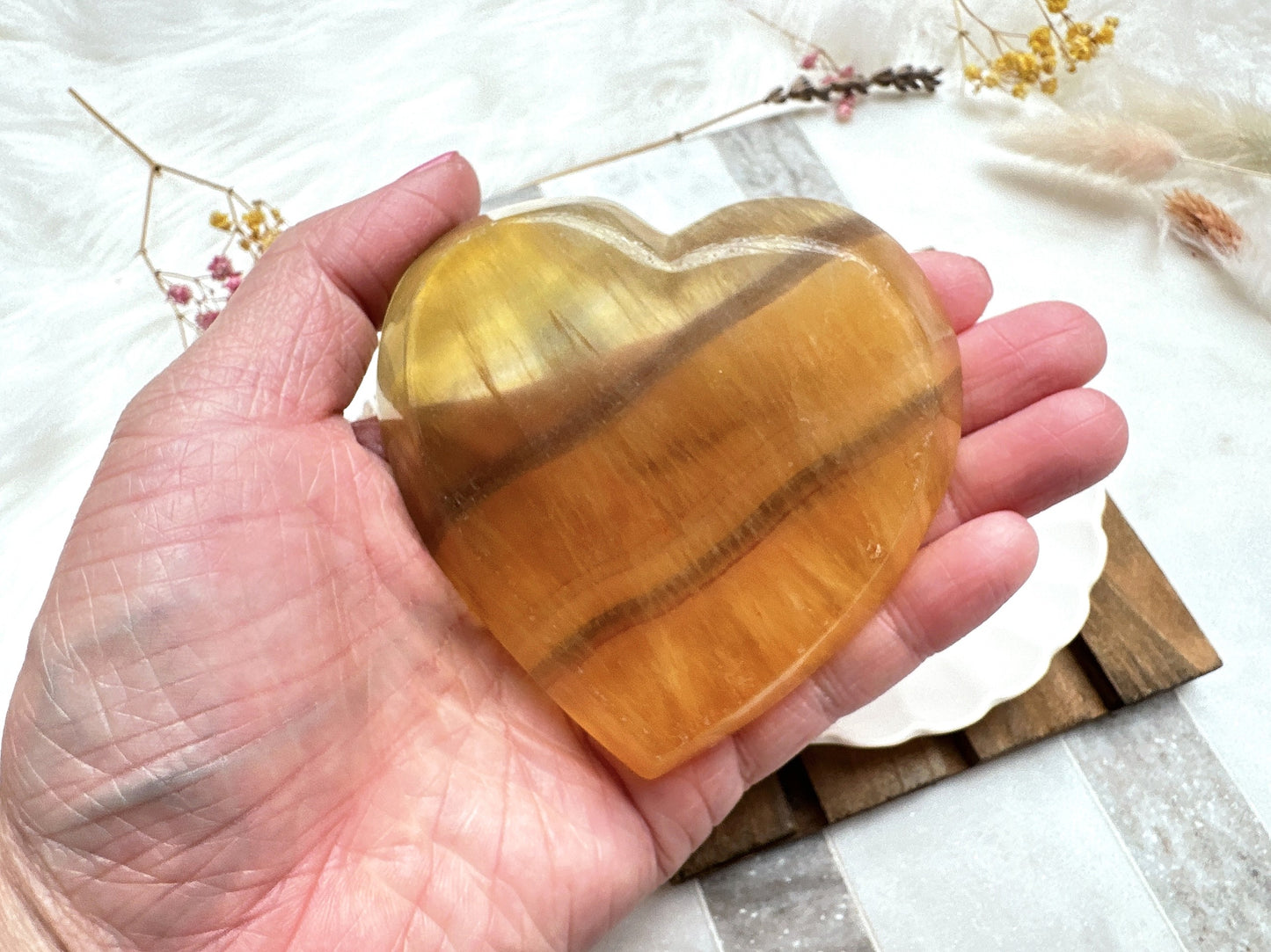 Small Fluorite Heart Bowl