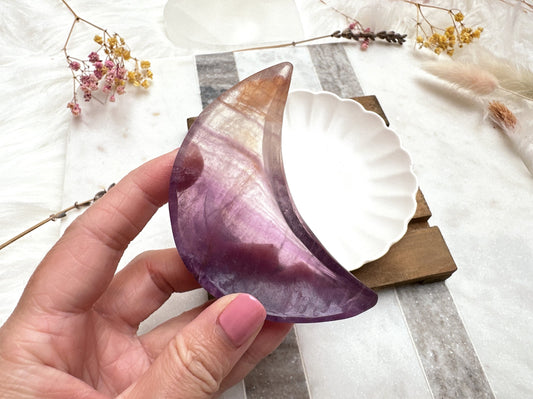 Small Fluorite Moon Bowl