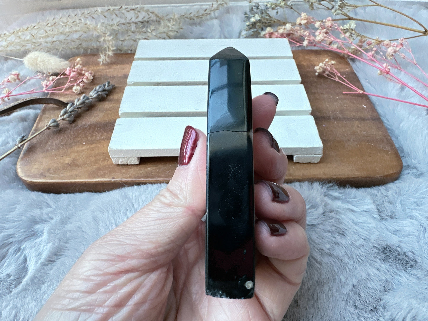 Small Black Onyx Tower Obelisk