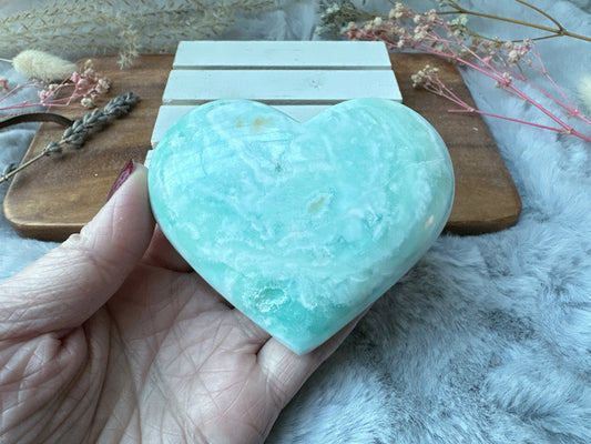 Caribbean Calcite Heart