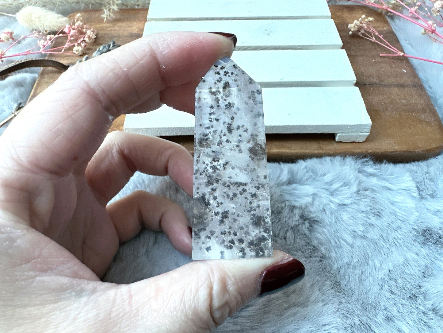 Mini Dendritic Quartz Tower Obelisk