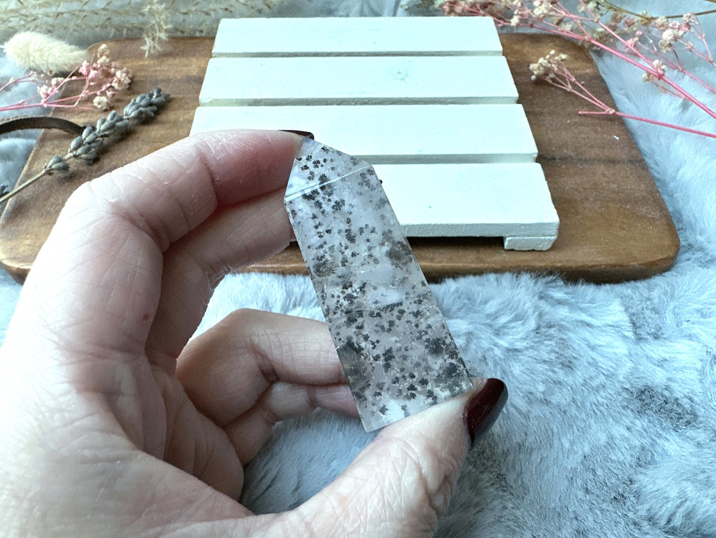 Mini Dendritic Quartz Tower Obelisk