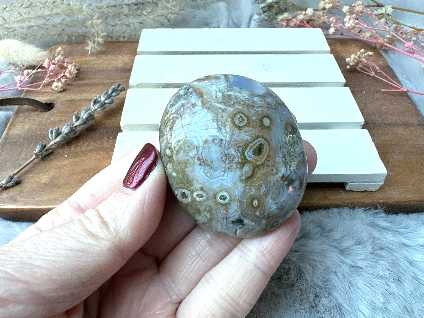 Ocean Jasper Palm Stone