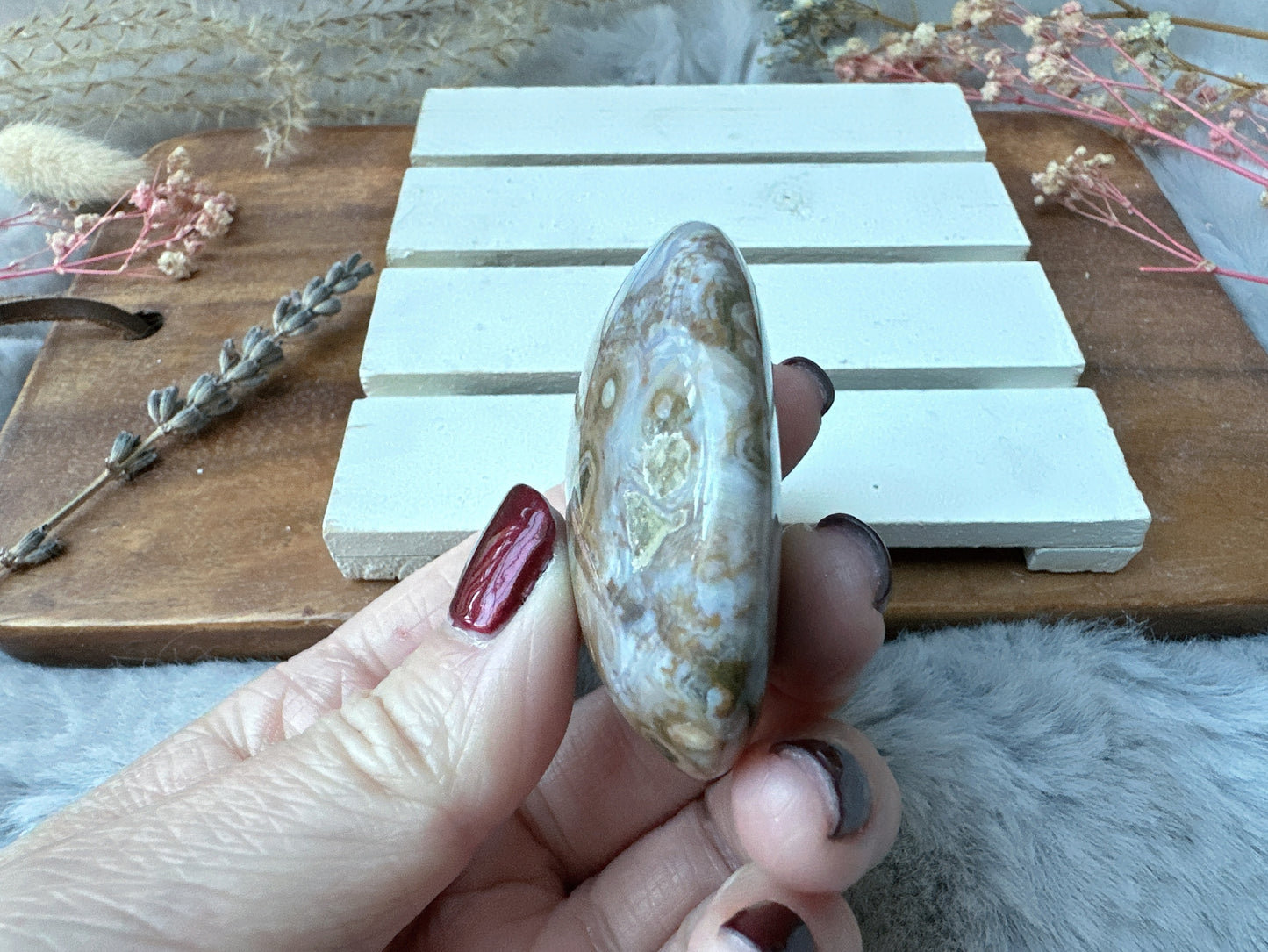 Ocean Jasper Palm Stone