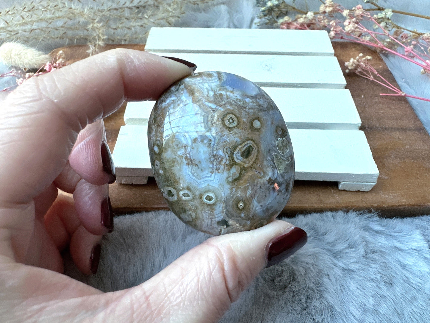 Ocean Jasper Palm Stone