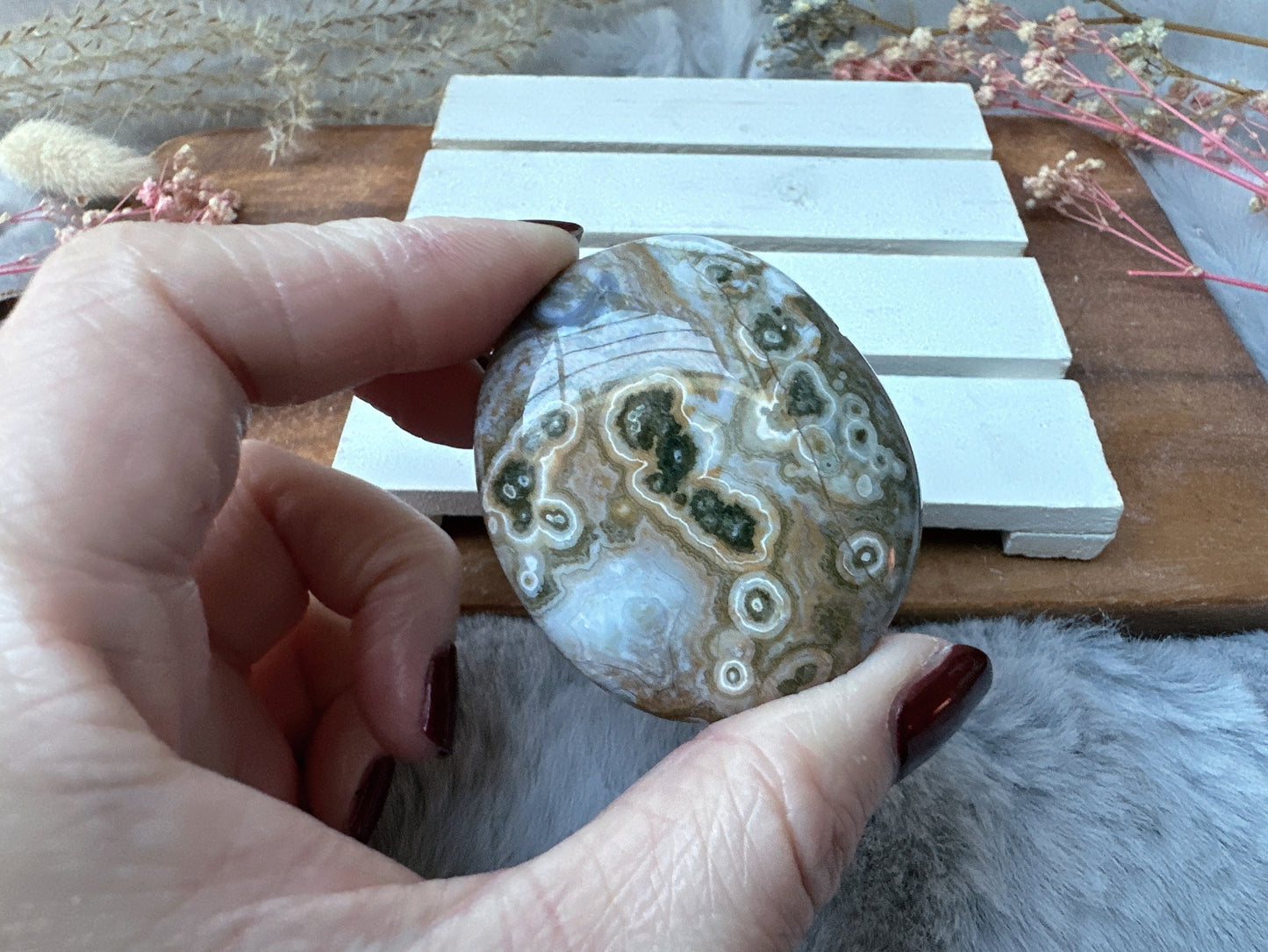 Ocean Jasper Palm Stone