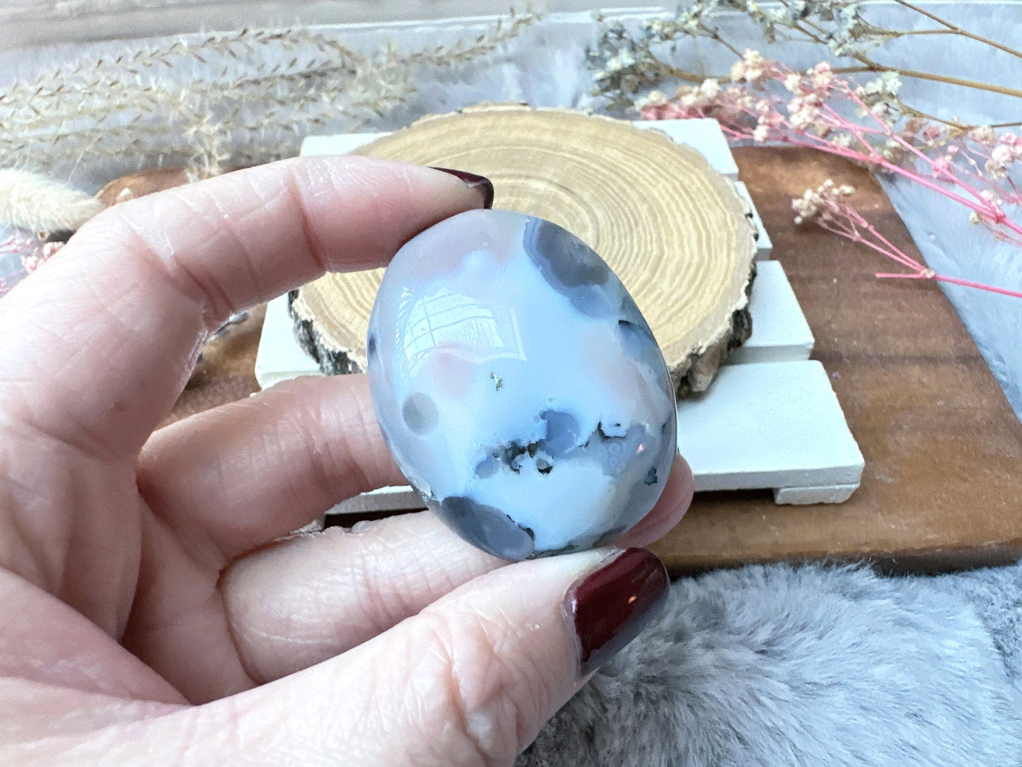 Small Ocean Jasper Palm Stone