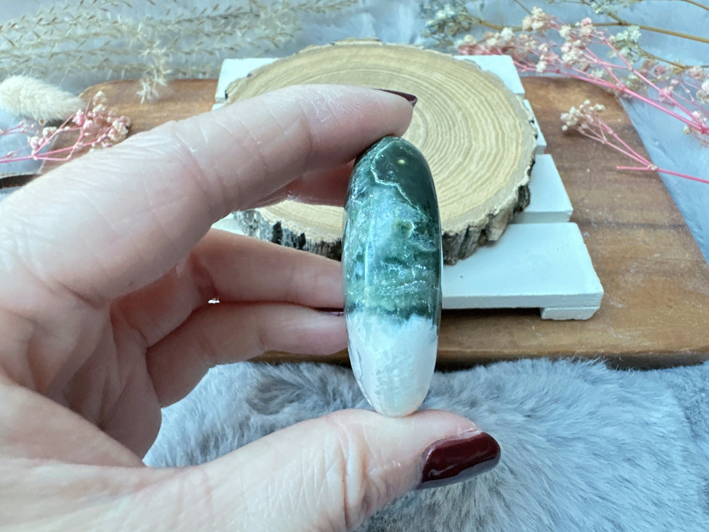 Small Ocean Jasper Palm Stone