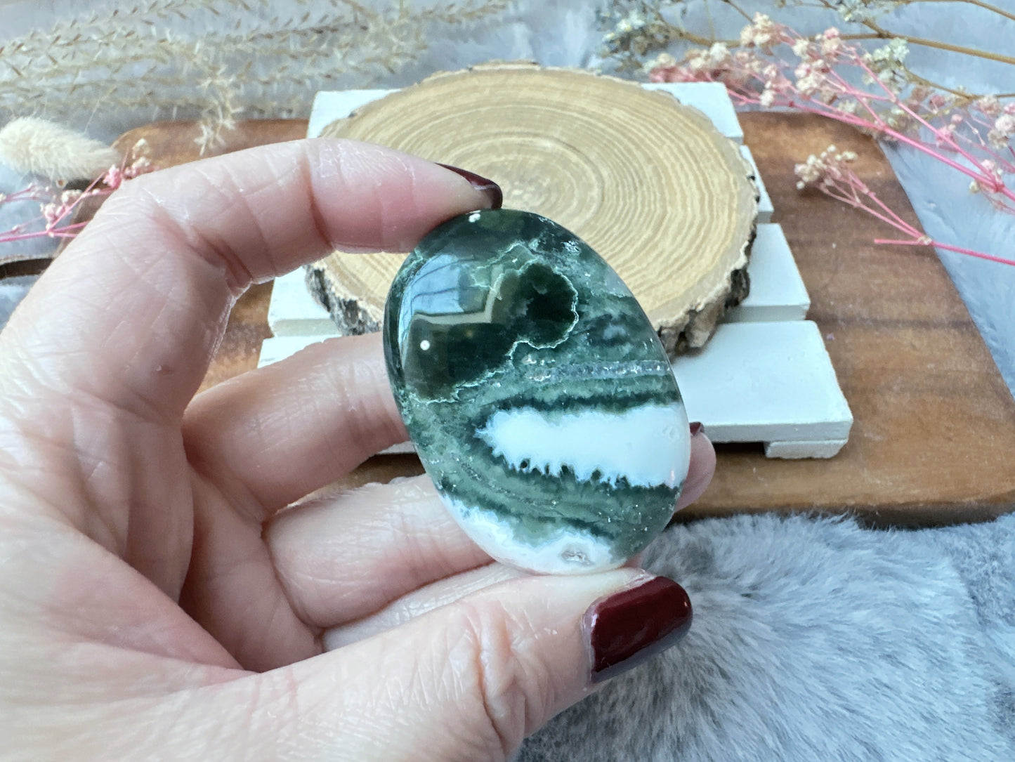 Small Ocean Jasper Palm Stone