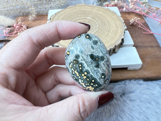 Small Ocean Jasper Palm Stone