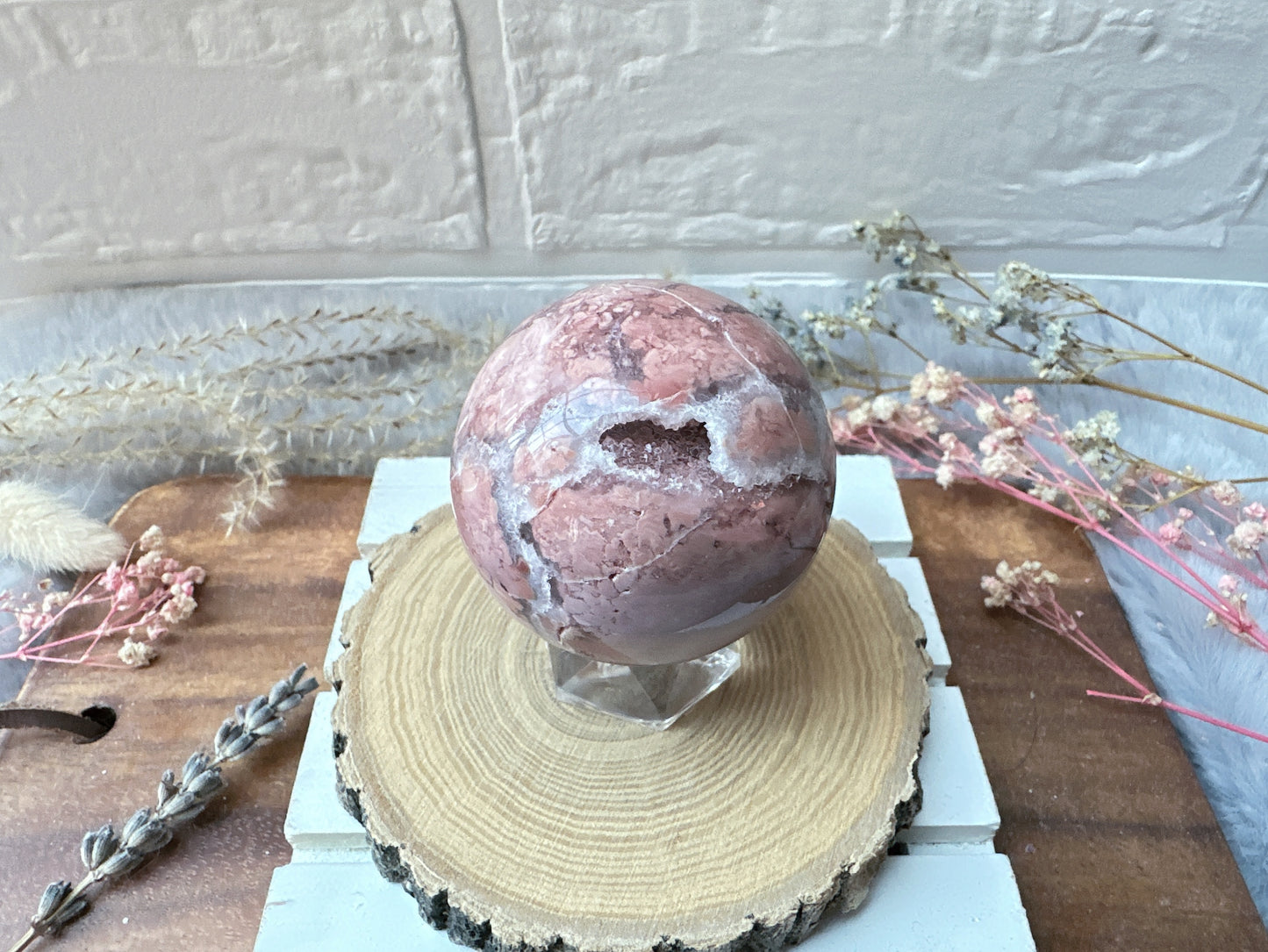 Small Pink Agate Sphere