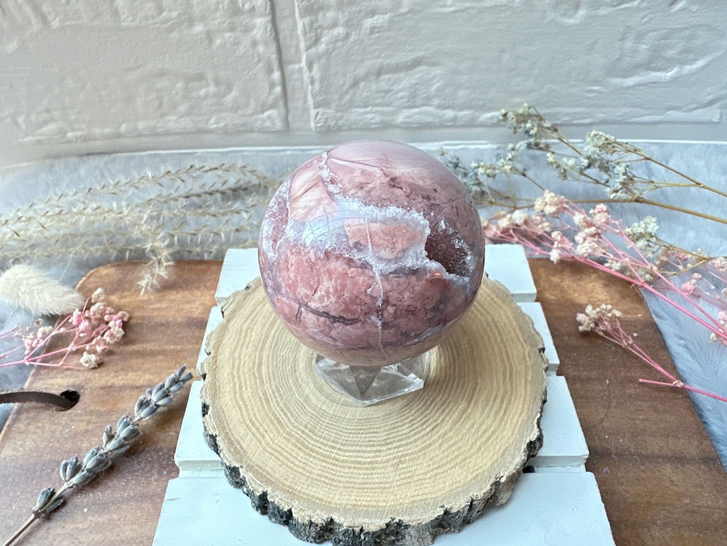 Small Pink Agate Sphere