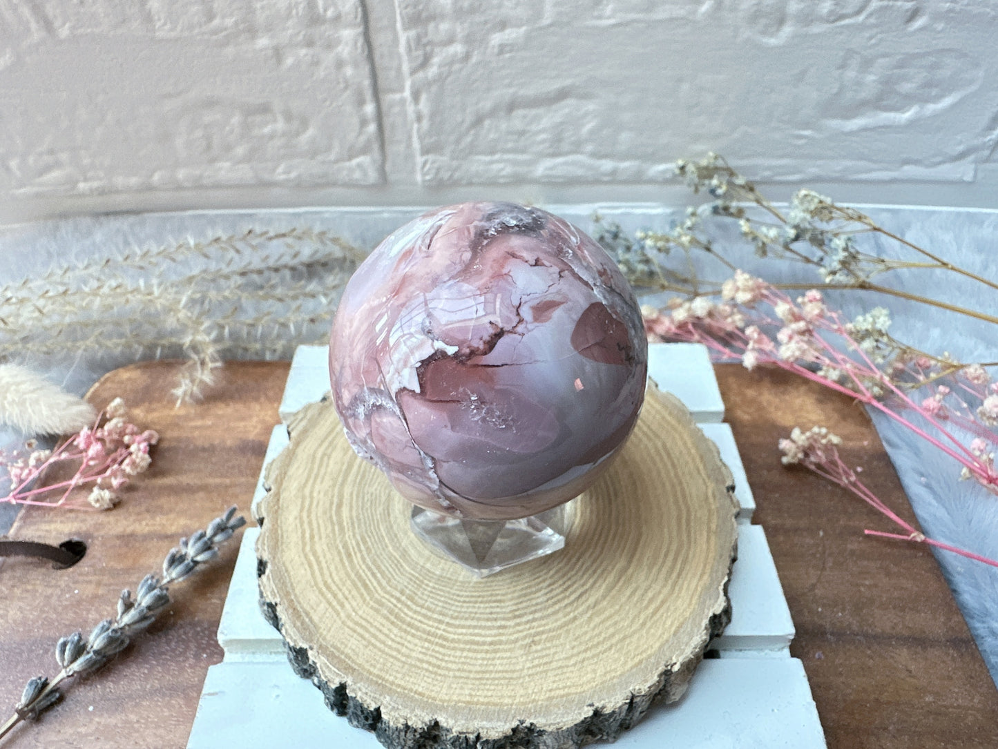 Small Pink Agate Sphere