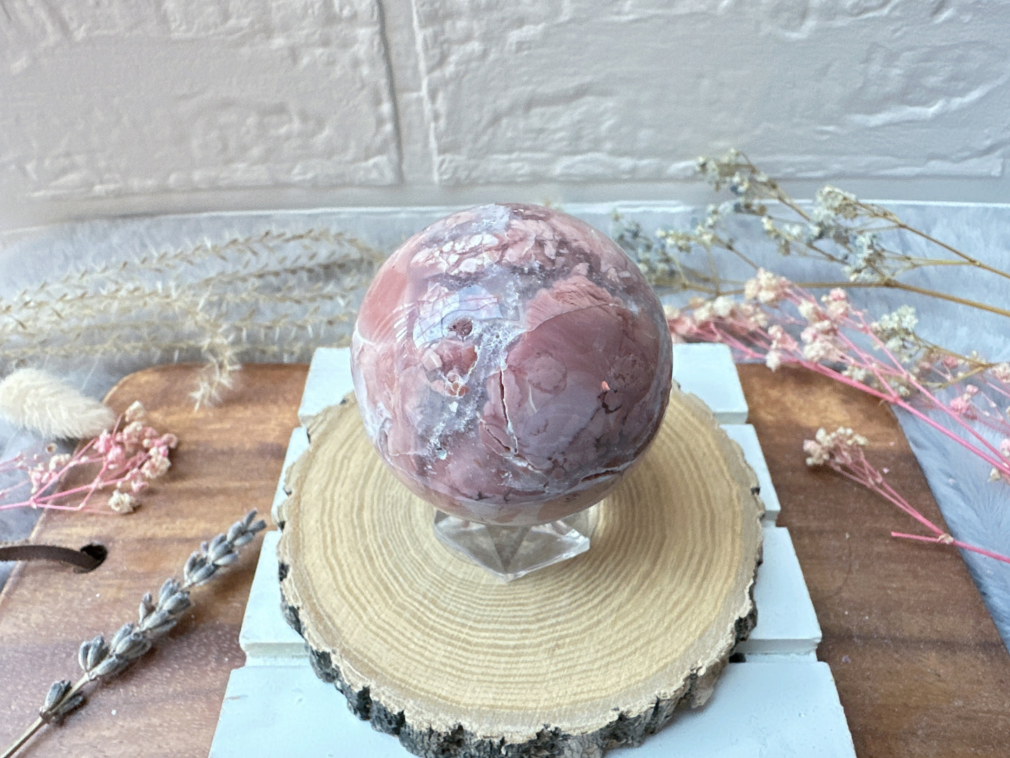 Small Pink Agate Sphere