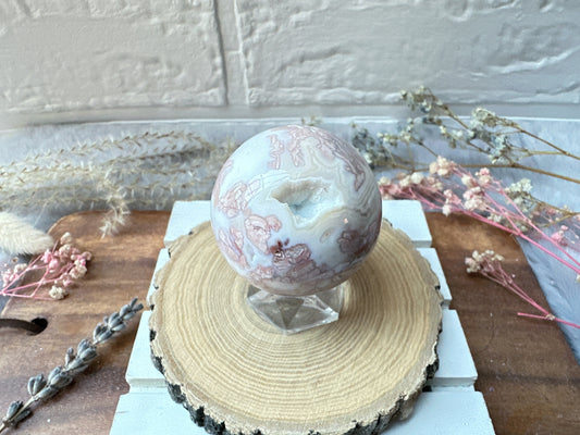 Small Pink Agate Sphere