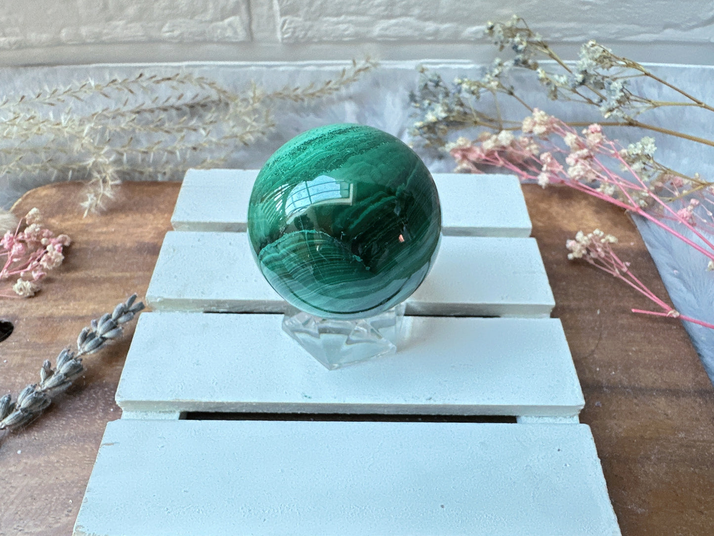 Small Malachite Sphere