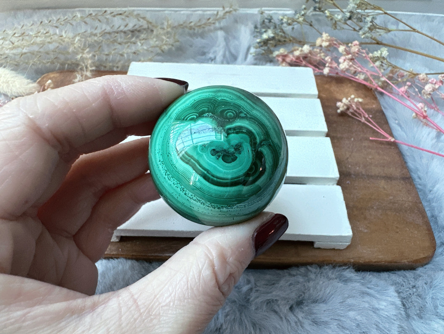 Small Malachite Sphere