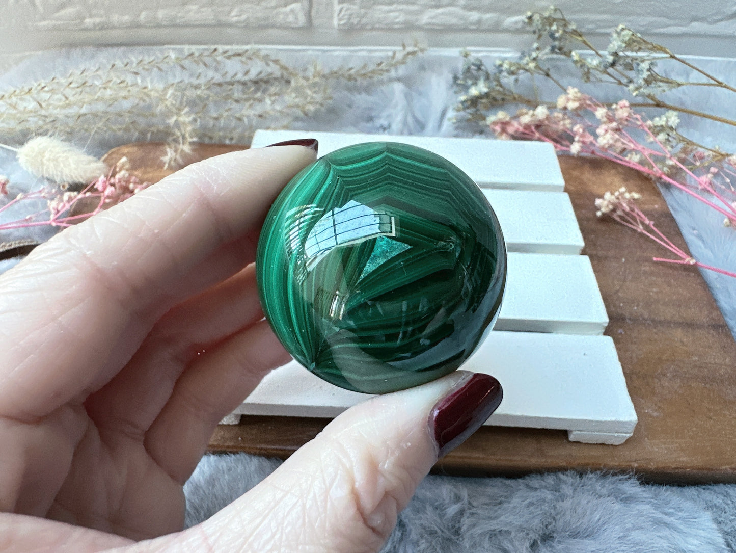 Small Malachite Sphere