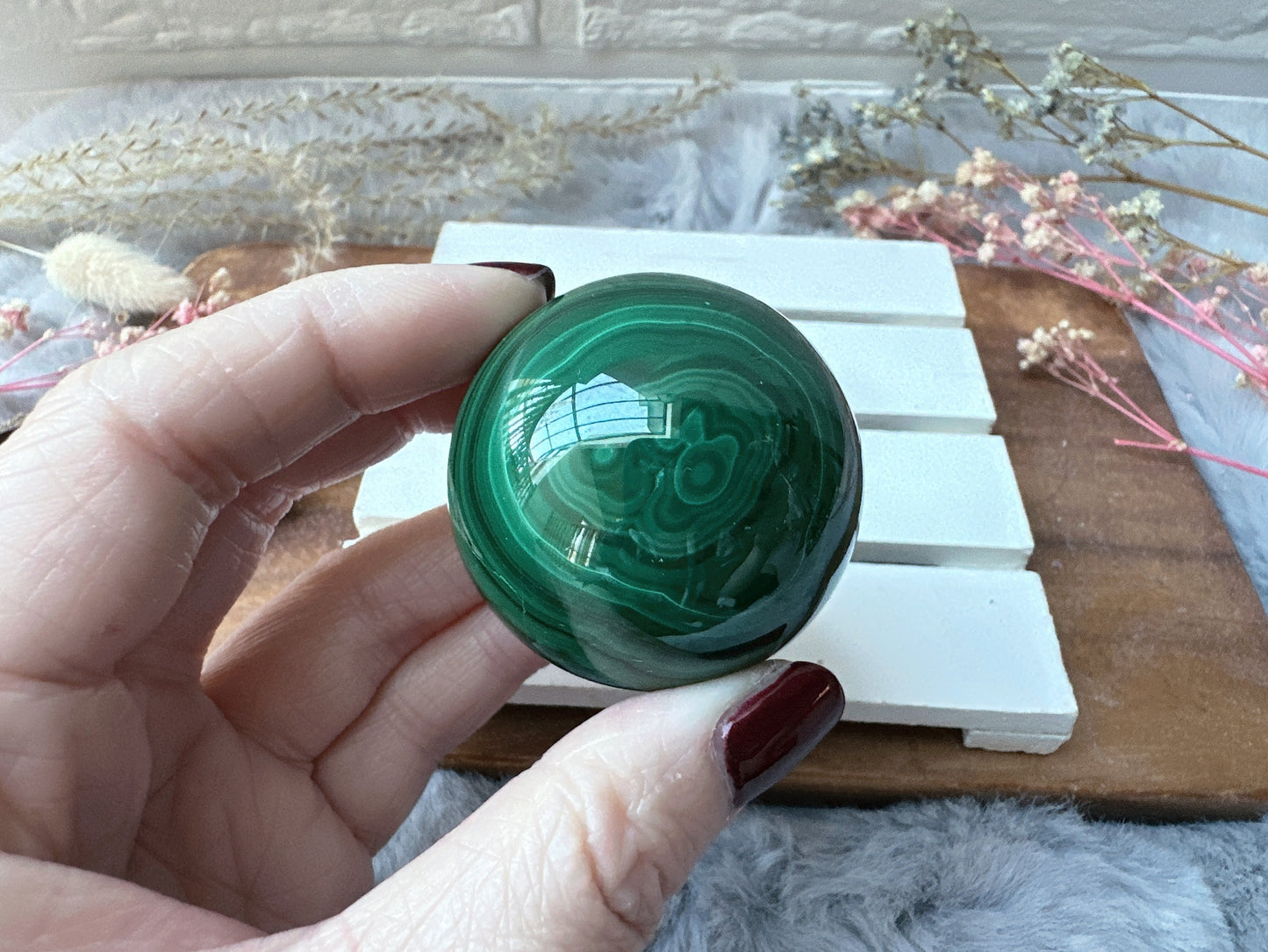 Small Malachite Sphere