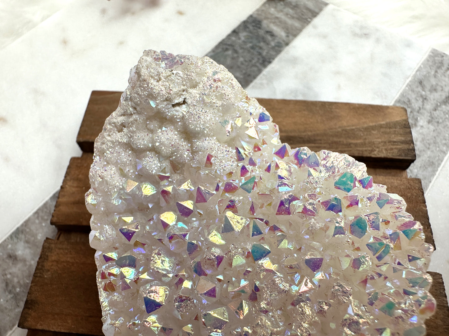 Angel Aura Quartz Heart Cluster