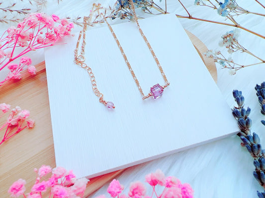Crystal Cube Necklace