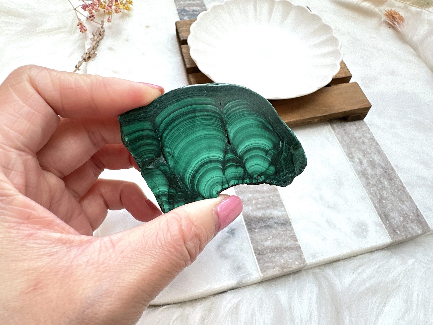 Small Malachite Slice