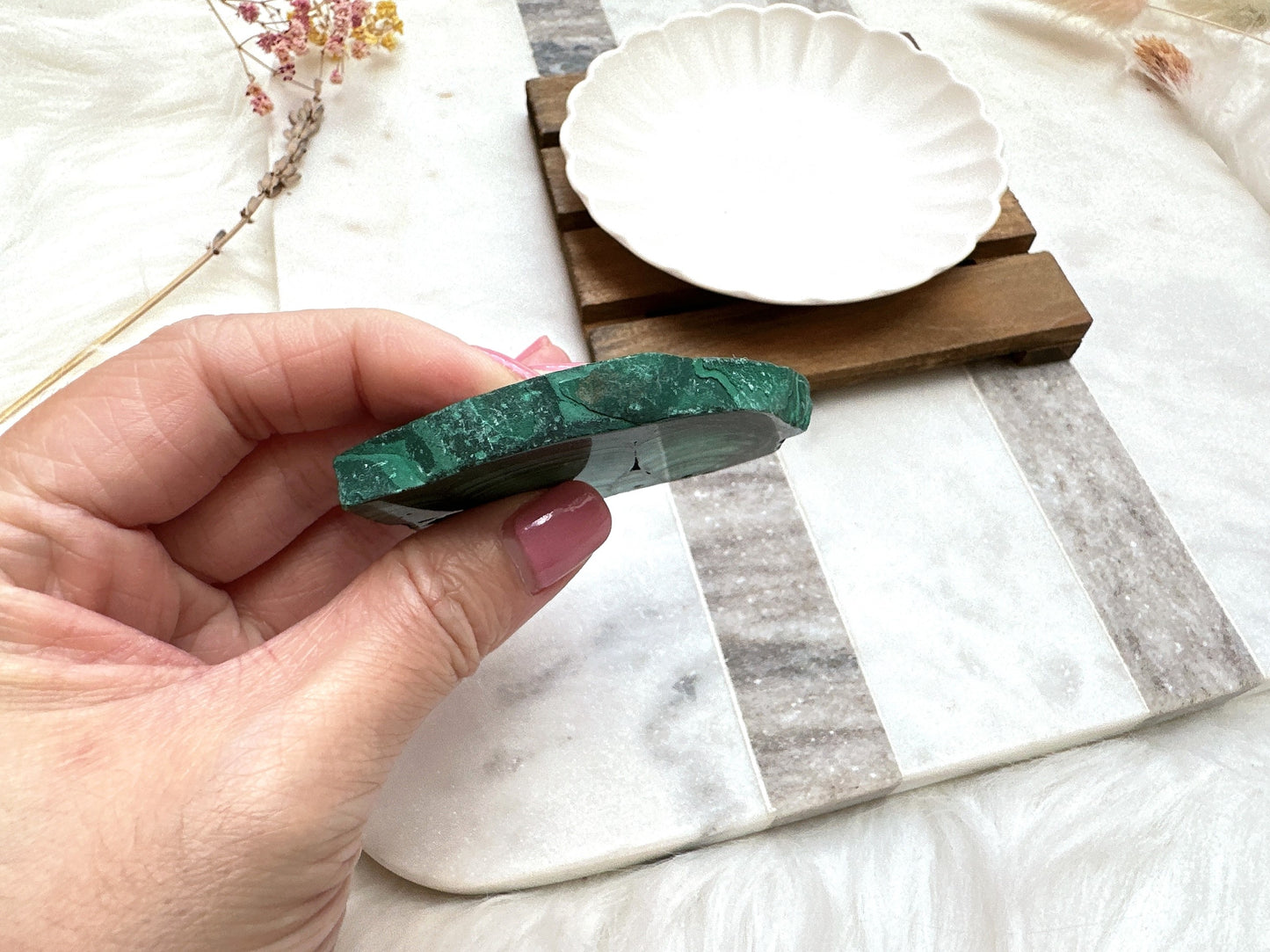 Small Malachite Slice