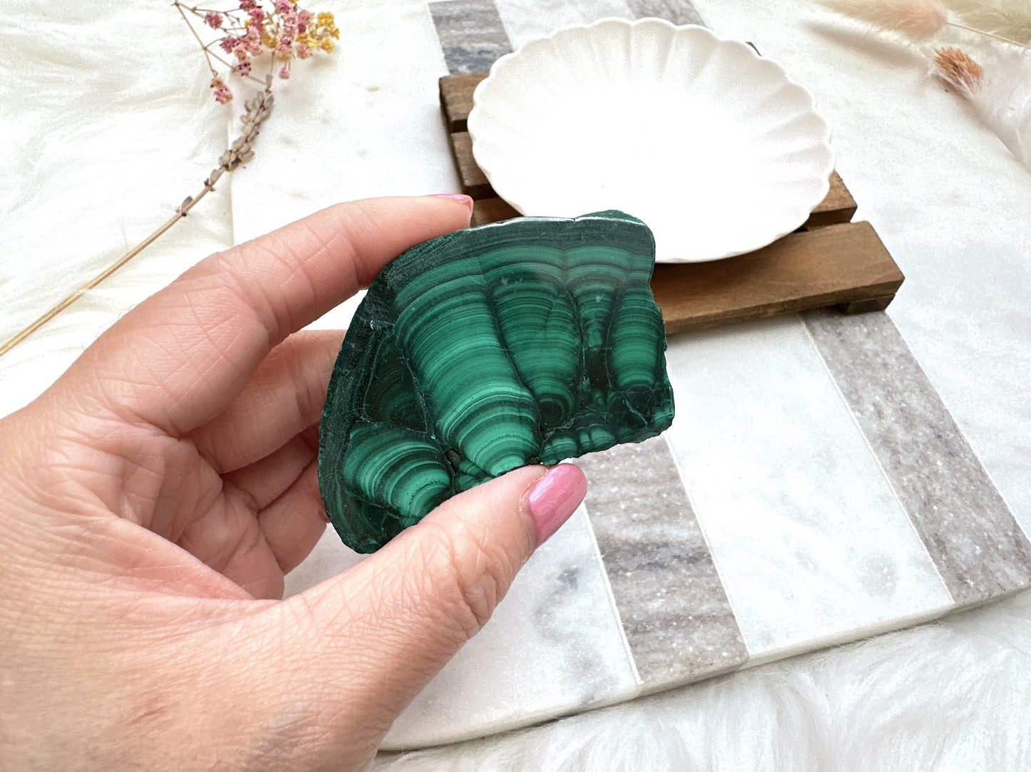 Small Malachite Slice