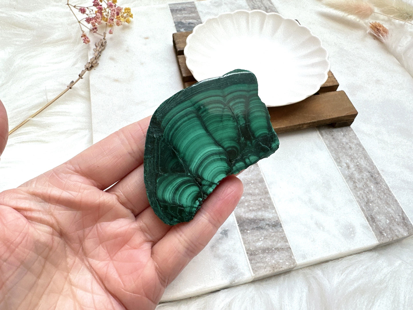 Small Malachite Slice