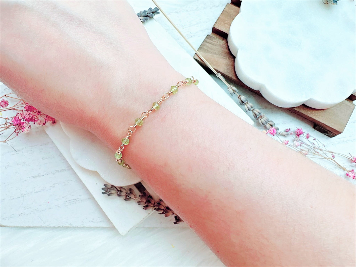 Mini Peridot Bracelet