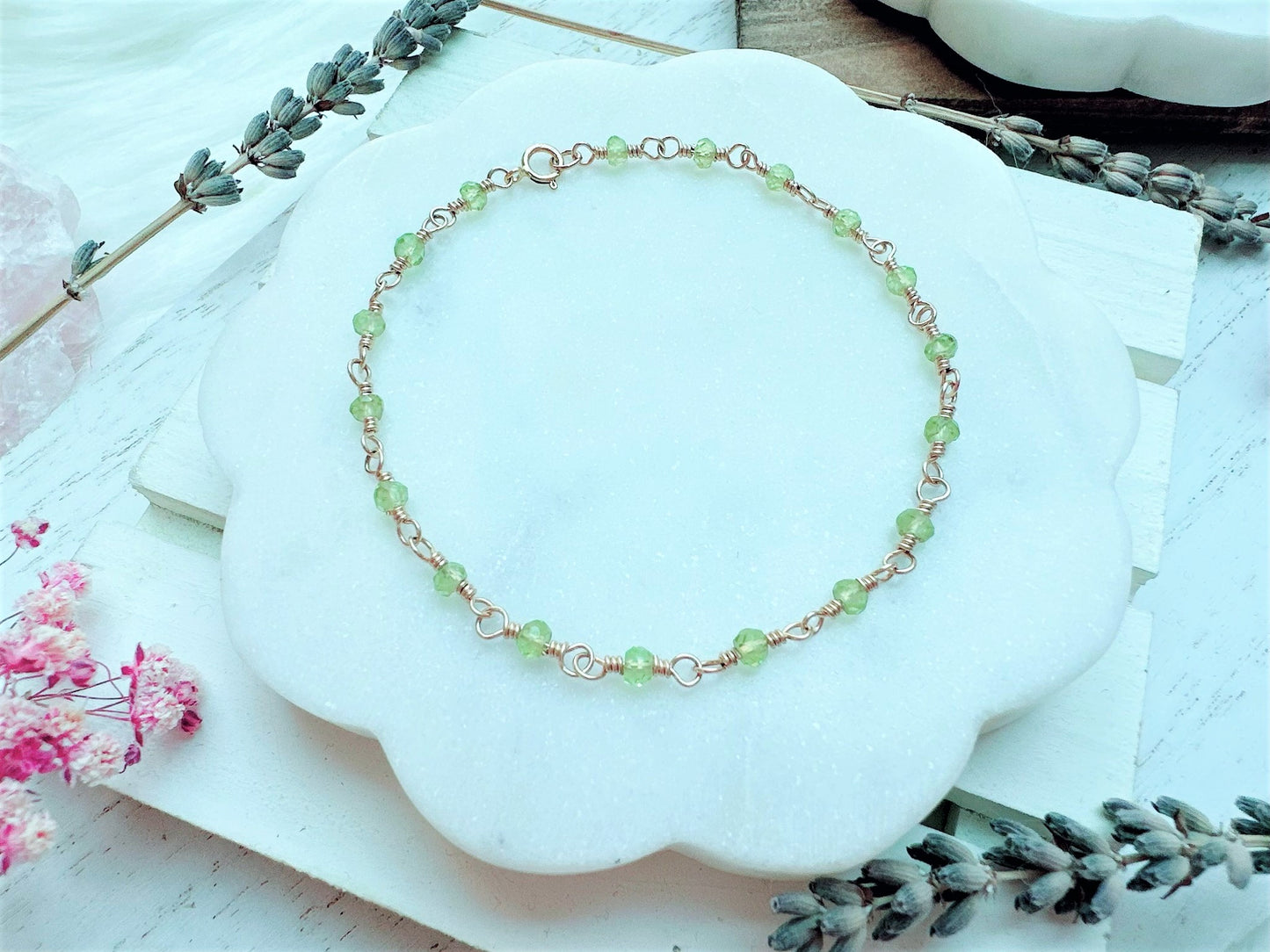 Mini Peridot Bracelet