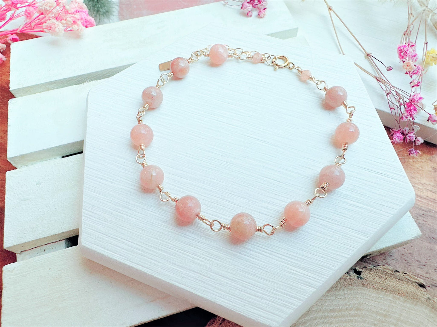 Multi-Color Moonstone Bracelet